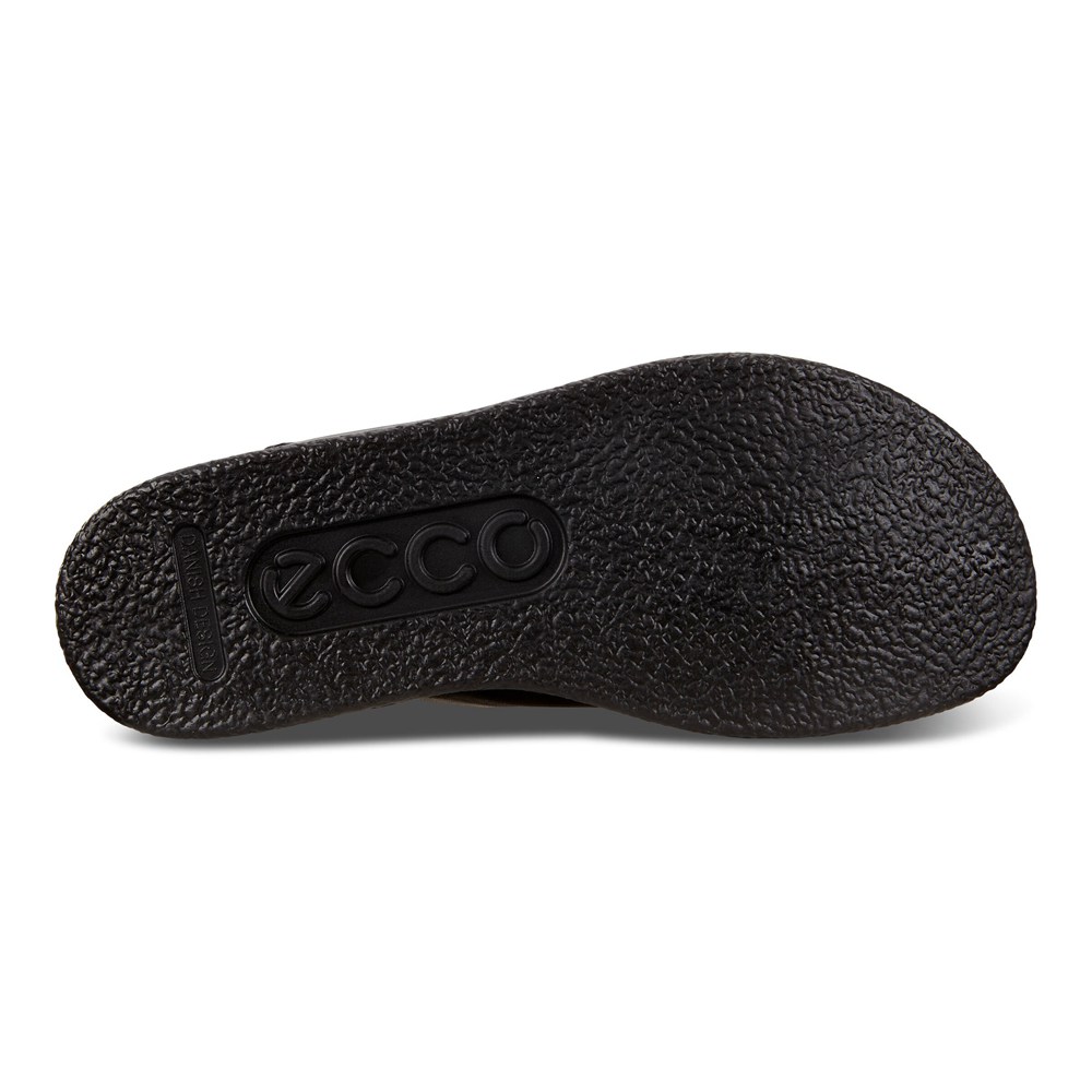 Womens Sandals - ECCO Corksphere Thong - Black - 4179AVCKF